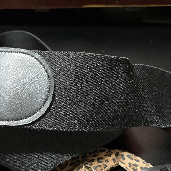 Venezia Animal Print Belt - Black and Tan plus size 26/28 stretchable - Picture 9 of 11